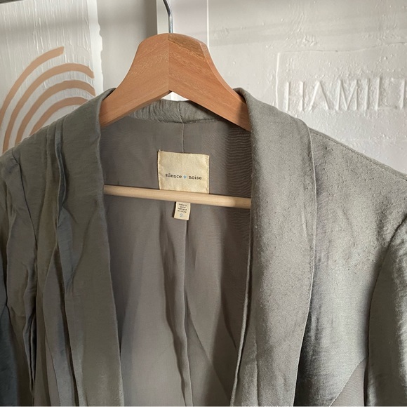 Silence and Noise size 7 casual soft Sage blazer - Picture 4 of 4